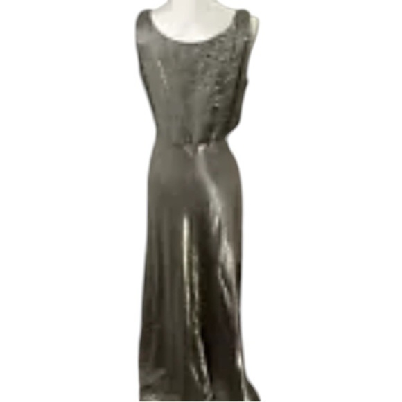 Vintage David’s Bridal y2k sage green Maxi gown Special occasion Party Dress - Picture 2 of 8